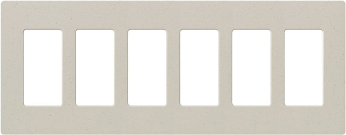 Lutron SC-6 Claro Accessories Satin, 6-Gang Wall Plate - Ready Wholesale Electric Supply and Lighting