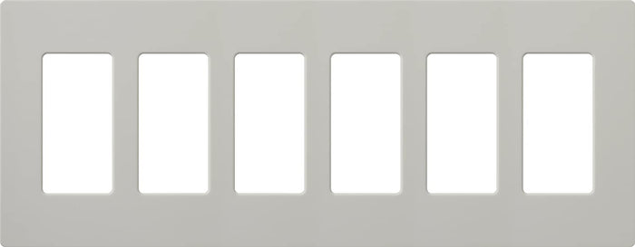Lutron SC-6 Claro Accessories Satin, 6-Gang Wall Plate - Ready Wholesale Electric Supply and Lighting