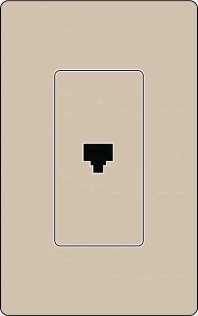 Lutron SC-PJ Designer Style (Satin) Phone Jack - Ready Wholesale Electric Supply and Lighting