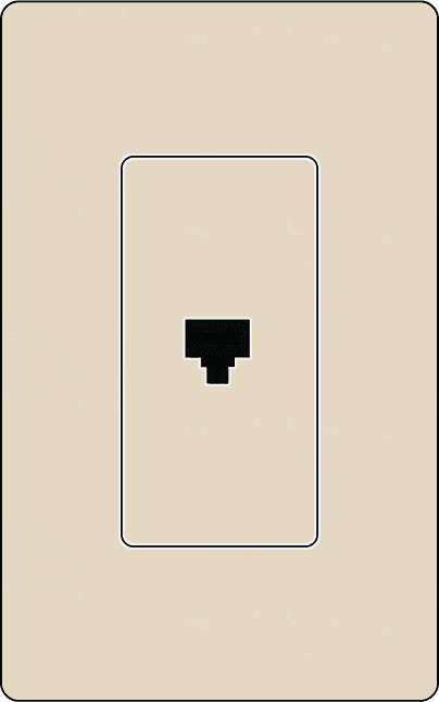 Lutron SC-PJ Designer Style (Satin) Phone Jack - Ready Wholesale Electric Supply and Lighting