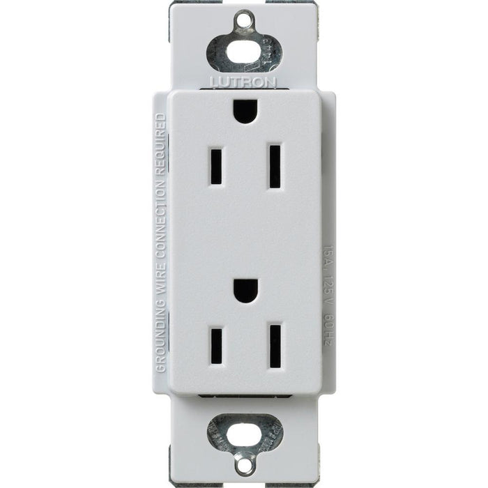 Lutron SCR-15 Claro (Satin) 15 Amp Receptacle - Ready Wholesale Electric Supply and Lighting