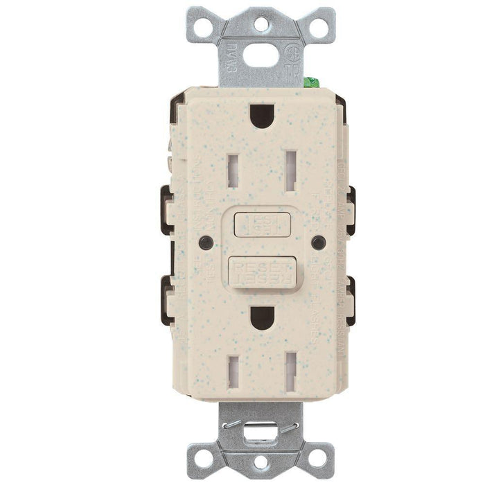 Lutron SCR-15-GFST Designer Style (Satin) 15A Self-Testing, GFCI, Tamper Resistant Receptacle - Ready Wholesale Electric Supply and Lighting