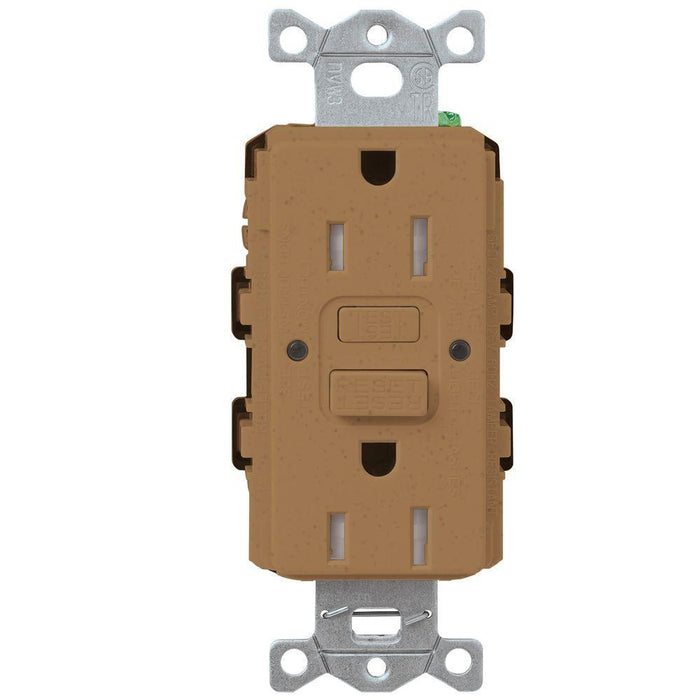 Lutron SCR-15-GFST Designer Style (Satin) 15A Self-Testing, GFCI, Tamper Resistant Receptacle - Ready Wholesale Electric Supply and Lighting