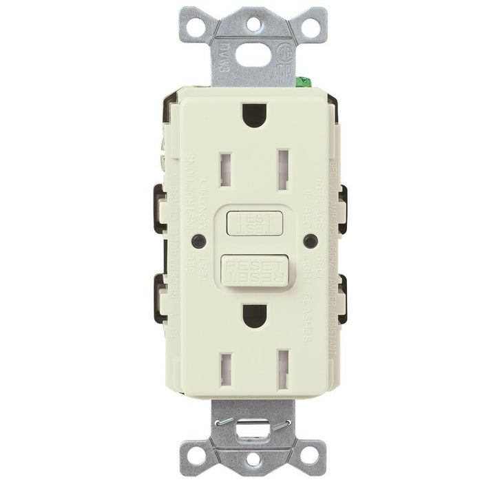 Lutron SCR-20-GFST Designer Style (Satin) 20A Self-Testing, GFCI, Tamper Resistant Receptacle - Ready Wholesale Electric Supply and Lighting