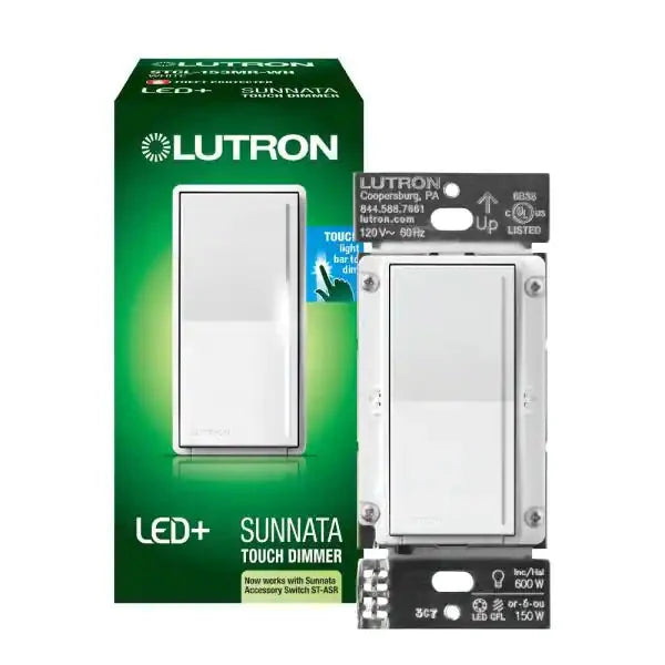 Lutron Sunnata LED+ touch dimmer, Multi-location (STCL-153M) - Ready Wholesale Electric Supply and Lighting