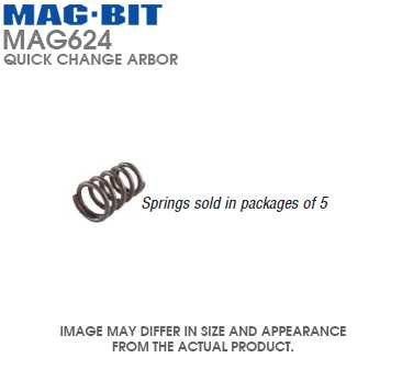 MAG-BIT MAG624-624.9010* Ejector Spring Quick Change Arbors - Ready Wholesale Electric Supply and Lighting