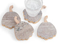 Marble Pumpkin Coasters