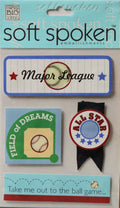 Me & My Big Ideas Baseball Dimensional Embellishment Stickers - SCRAPBOOKFARE