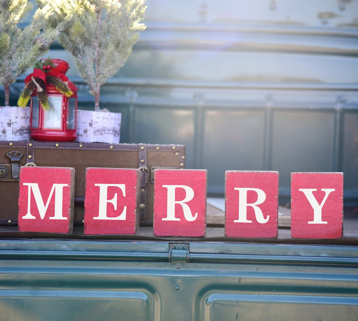 'MERRY' Block Set