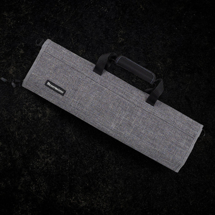 Messermeister Knife Roll: 8 Pocket, Heather Gray