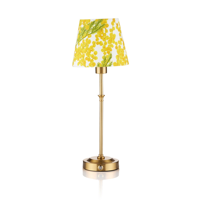 'Mimosa' Linen French Drum Lampshade, 13cm