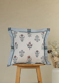 Montrose Blue | Printed Floral |100% Cotton Cushion Cover For Sofa