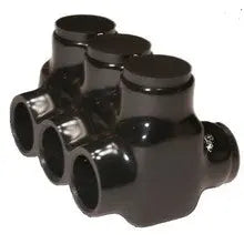 Morris 97624  Black Insulated Multi-Cable Connector - Dual Entry, Wire Port 3, Wire Range 2 - 14 - Ready Wholesale Electric Supply and Lighting