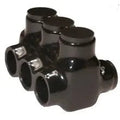 Morris 97683  Black Insulated Multi-Cable Connector - Dual Entry, Wire Port 3, Wire Range 3/0 - 6 - Ready Wholesale Electric Supply and Lighting