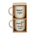 Mr.Right & Mrs. Always Right Mug Set