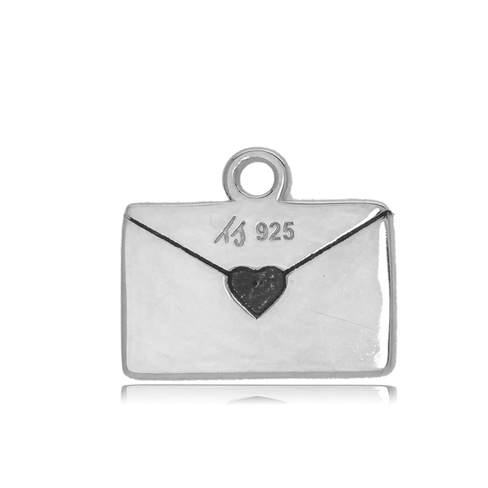 Multi Amazonite Stone Bracelet with Love Letter Sterling Silver Charm