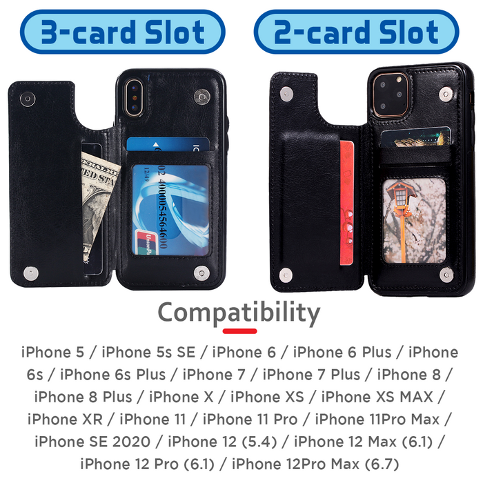 MultiCard+ Leather Phone Case