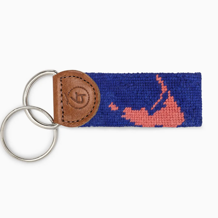 Needlepoint Keychain - Nantucket