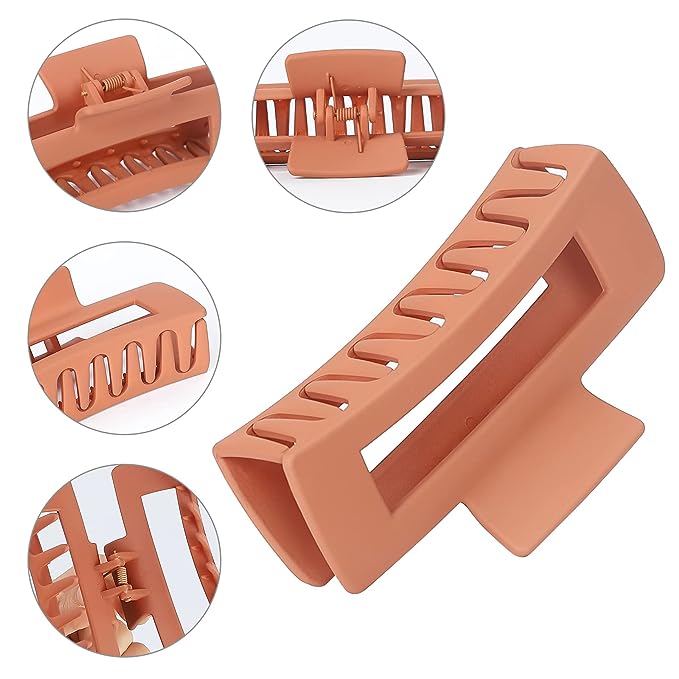 Non-Slip Rectangular Claw Clips