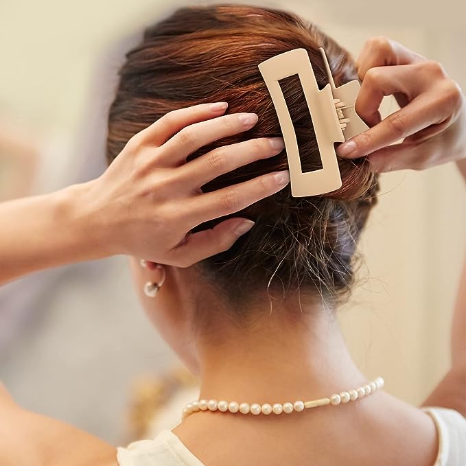 Non-Slip Rectangular Claw Clips