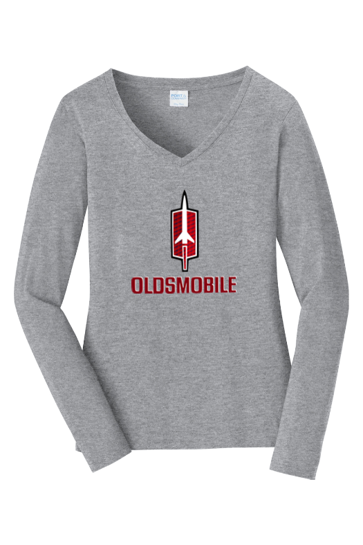Oldsmobile Rocket Ladies' 5.3 oz. Heavy Cotton Long-Sleeve T-Shirt