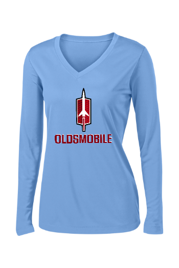 Oldsmobile Rocket Ladies' 5.3 oz. Heavy Cotton Long-Sleeve T-Shirt