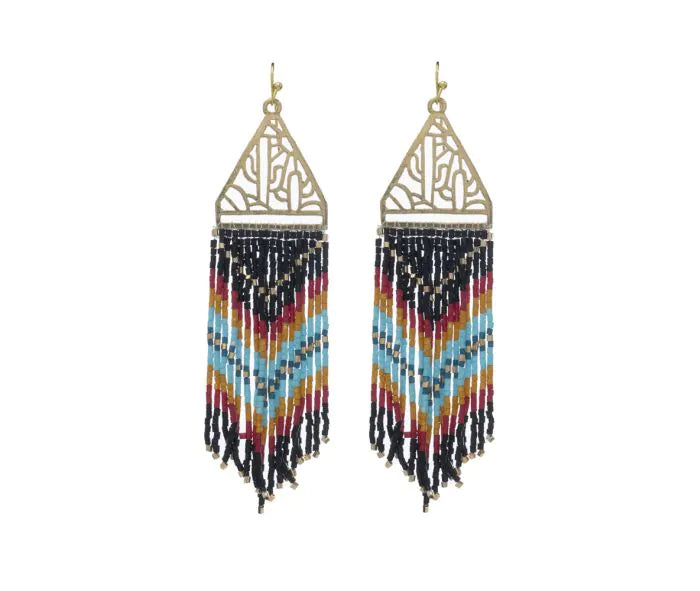 Open Vistas Earrings in Ebony