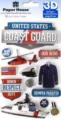 Paper House Coast Guard Dimensional Sticker - SCRAPBOOKFARE