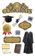Paper House Congrats 3-D Stickers - SCRAPBOOKFARE