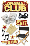 Paper House Drama Club Dimensional Sticker - SCRAPBOOKFARE