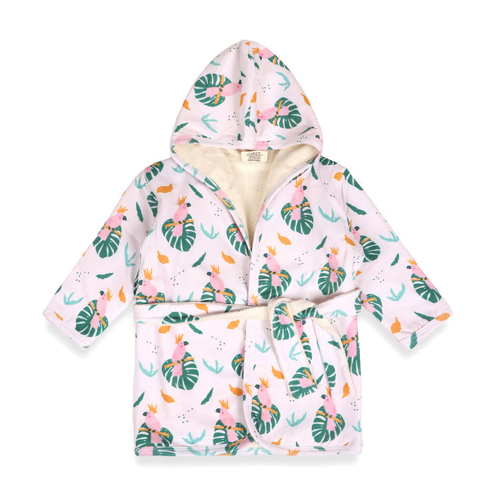 Parrot Baby Hooded Bathrobe (Organic Jersey)