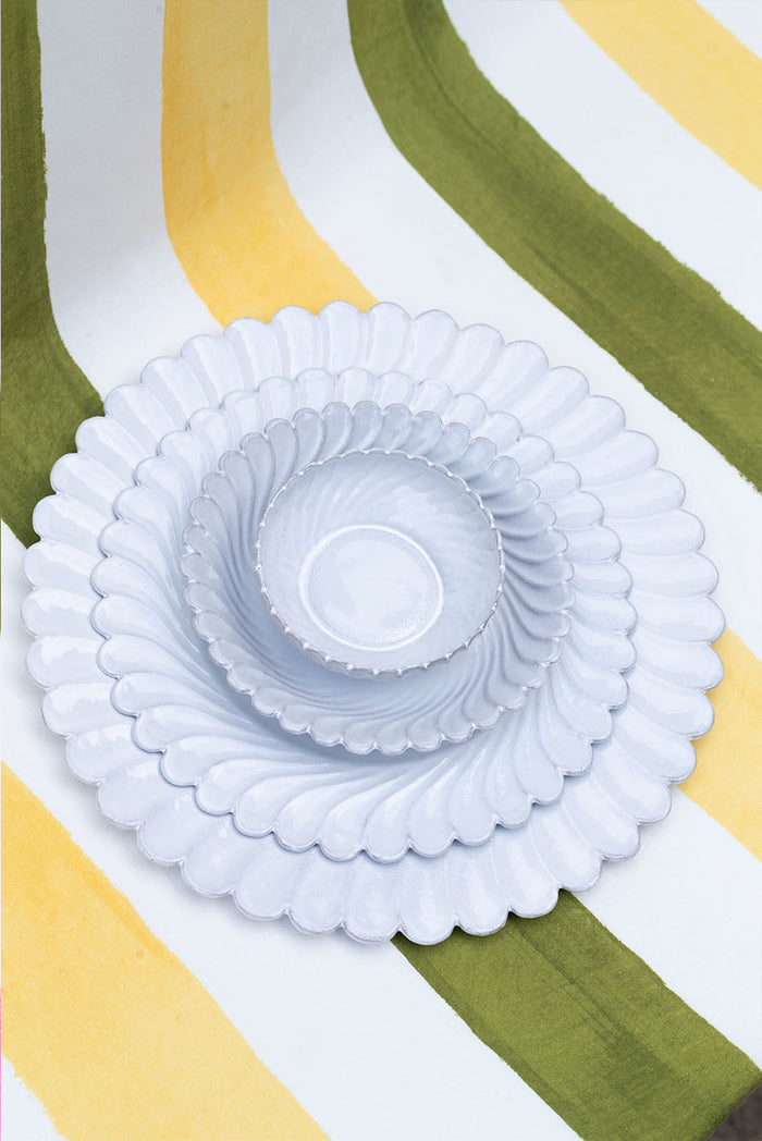 Peggy Scalloped Tea Cup by Astier de Villatte, 10cm