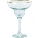 Rainbow Turquoise Margarita Glass