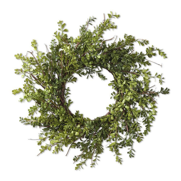 Real Touch Boxwood Wreath - 24 Inch