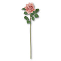 Real Touch Duchess Rose Stem - Coral