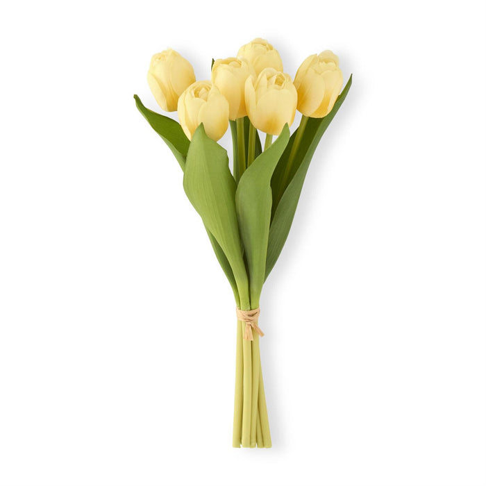 Real Touch Tulip Bundle - Light Yellow