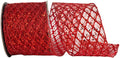 Red Glitter Sequin Diamond Net