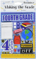 Reminisce Making The Grade Fourth Grade Stickers - SCRAPBOOKFARE