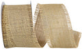 Ribbon - Burlap Jute Fringe, Natural, 2-1/2 Inch, 10 Yards