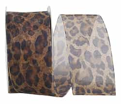 Ribbon - Cheetah Sheer, 1-1/2 Inch, 20 Yards