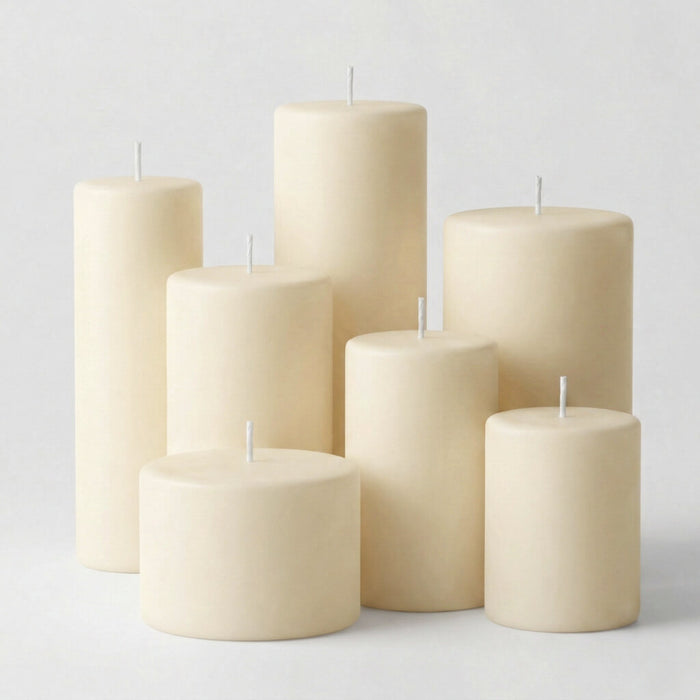 Richland Pillar Candle 2"x9" Ivory Set of 10