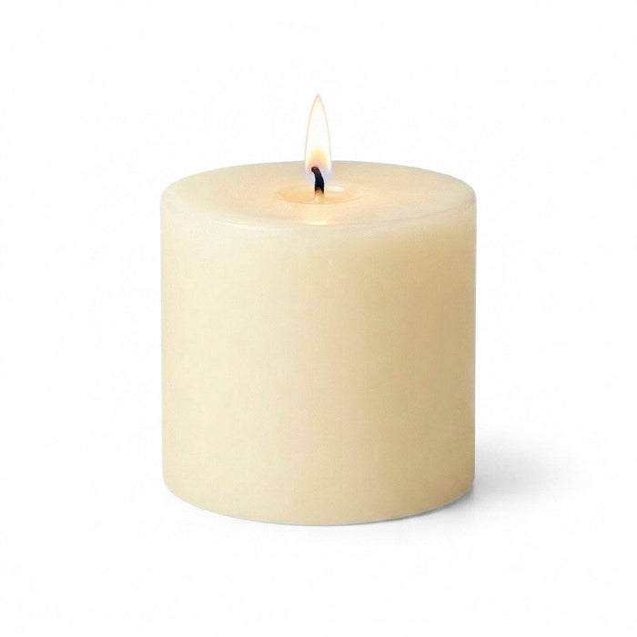 Richland Pillar Candles 3"x3" Ivory Set of 48