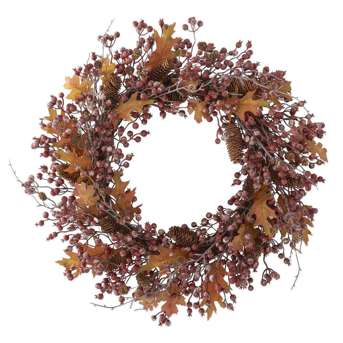 Rosehip Twig & Pinecone Wreath