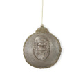 Round Gold Santa Head Shatterproof Ornament