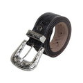 Runner Up Hand-Tooled Leather Belt