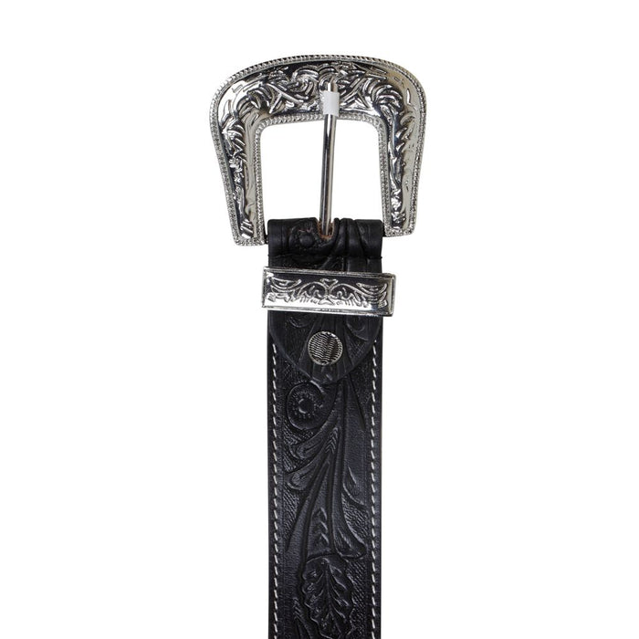 Runner Up Hand-Tooled Leather Belt
