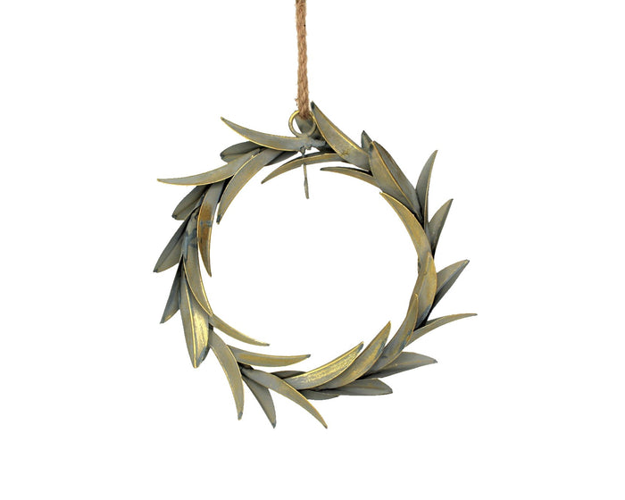 Sage Metal Laurel Wreath