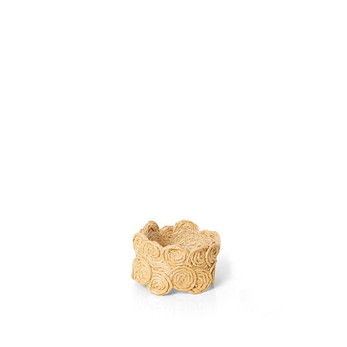 'Samira' Handwoven Straw Effect Napkin Ring