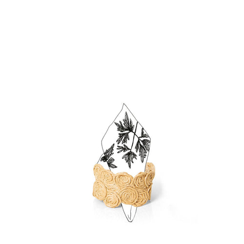 'Samira' Handwoven Straw Effect Napkin Ring