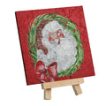 Santa Christmas Art Plaque
